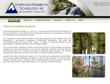 Tablet Screenshot of hydro-environmentaltechnology.com